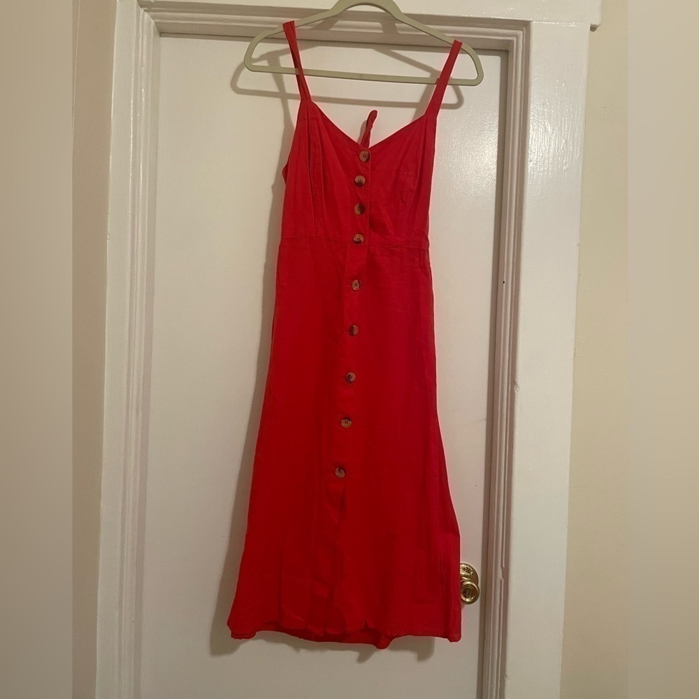 Japna red tank midi dress‎ size medium